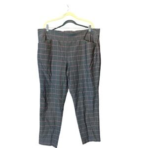 CJ Banks Gray and Pink Checkered Pants YT3